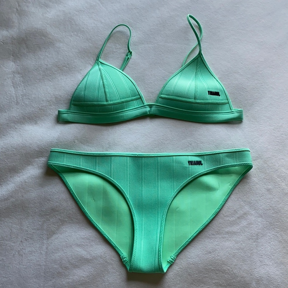 triangl bathing suit barely worn